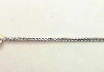 9CT W/G WHEAT PENDANT CHAIN