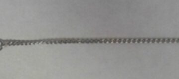 9ct W/G CURB LIGHT PENDANT CHAIN