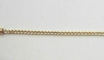 9ct Gold FOXT. PENDANT CHAIN Y/G