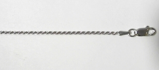 9ct Gold ROPE PENDANT CHAIN W/G