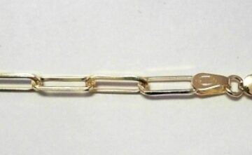 9CT GOLD PAPER CLIP CHAIN