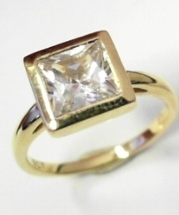 SQUARE CZ DRESS RING