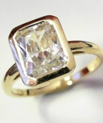 REGTANGULAR CZ DRESS RING