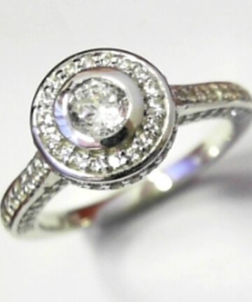 ROUND TUBE SETTING CZ DRESS RING