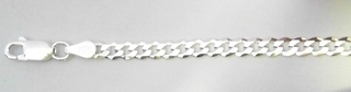 GS BC 6L00 GAUGE 100 BEV CURB SILVER BRACELET