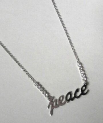 PEACE GAUGE 022 PEACE CHAIN WITH CZ