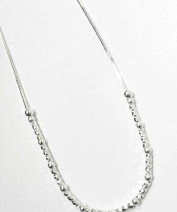 G025 DIAM CUT TUBES ON SNAKE CHAIN