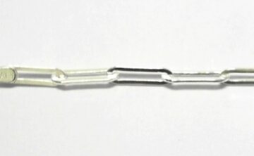 SILVER PAPER CLIP CHAIN 3MM