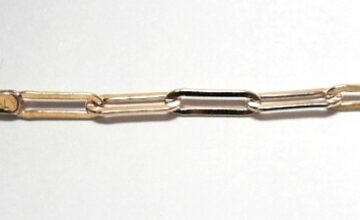 SILVER PAPER CLIP CHAIN 3MM ROSE/PLATED