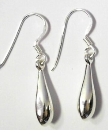 STERLING SILVER LARGE TEARDROP