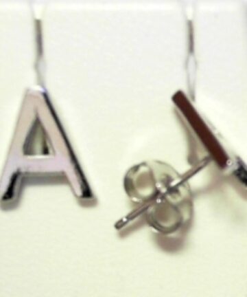 Sterling Silver EARRINGS ALPHABET