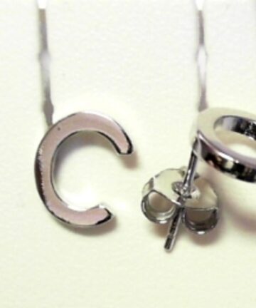 Sterling Silver EARRINGS ALPHABET