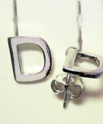 Sterling Silver EARRINGS ALPHABET