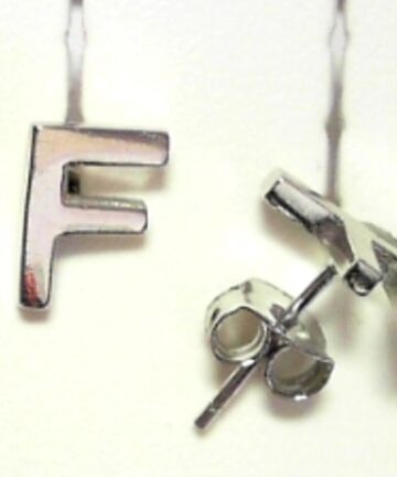 Sterling Silver EARRING ALPHABET