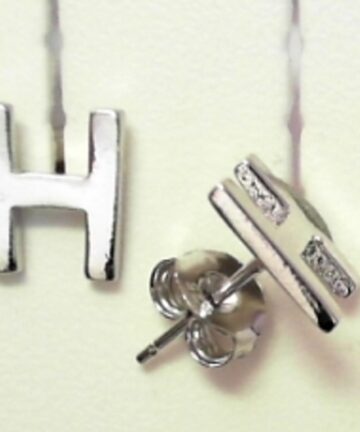 Sterling Silver EARRING ALPHABET