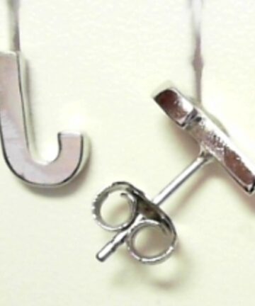 Sterling Silver EARRING ALPHABET