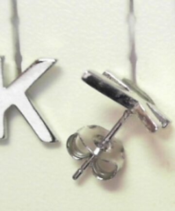 Sterling Silver EARRING ALPHABET
