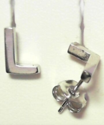 Sterling Silver EARRING ALPHABET