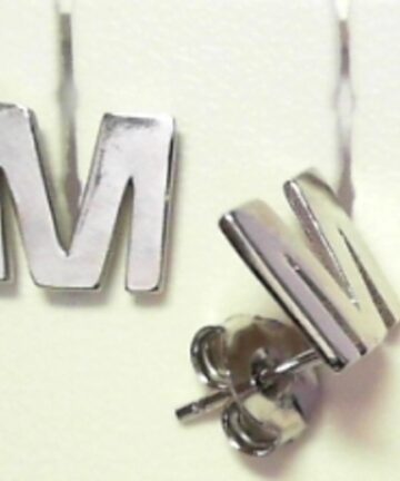 Sterling Silver EARRING ALPHABET