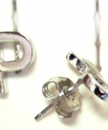Sterling Silver EARRING ALPHABET