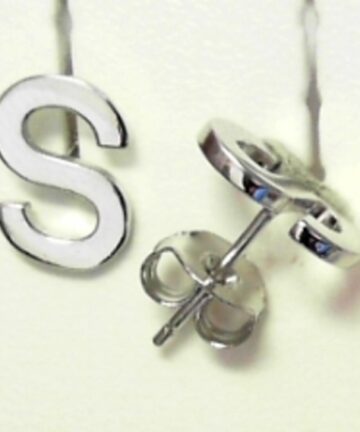 Sterling Silver EARRING ALPHABET