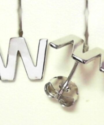 Sterling Silver EARRING ALPHABET