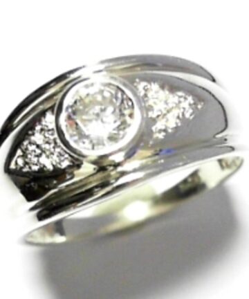 ROUND TUBE CZ DRESS RING