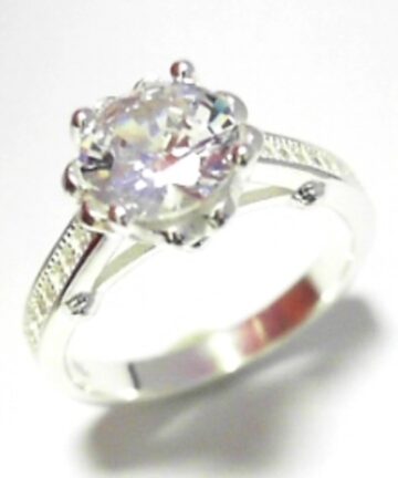 ROUND 4CLAW CZ DRESS RING