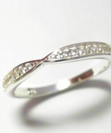 SILVER FANCY CZ BAND