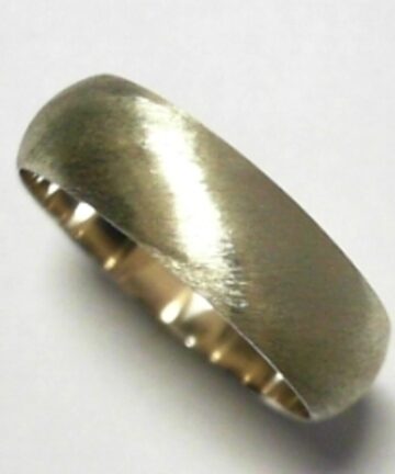 SILVER 6MM H/R EMERY FINISH BAND