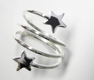 SPIRAL STAR DRESS RING