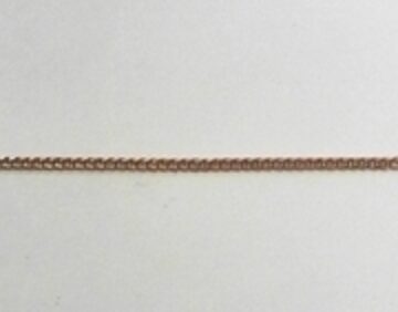 9ct Gold FOXT. PENDANT CHAIN R/G