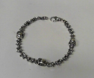 OXIDICED SCULL BRAC