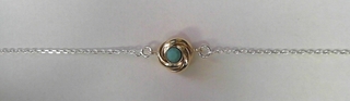 Sterling Silver BRACELET BLUE STONE