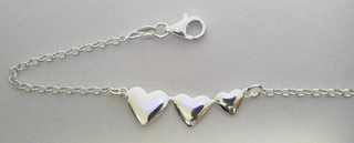 SILVER BRACELET HEART SILVER