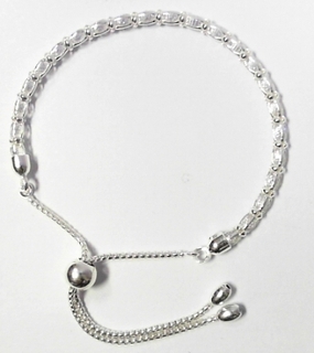 SILVER MONA LISA WITH BALL BRACELET
