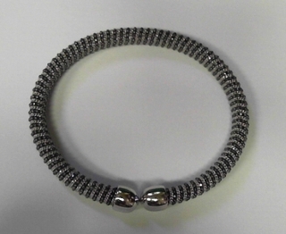 SILVER OPEN BANGLE FANCY
