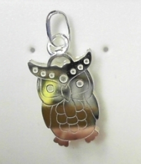 SILVER CHARM/PENDANT  OWL