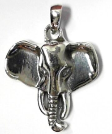 SILVER ELEPHANT HEAD PENDANT