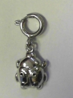 LADY BIRD CHARM WITH BOLT RING