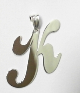 SILVER ALPHABET PENDANTS