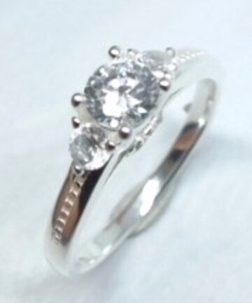 SR-1913 SILVER FANCY CZ DRESS RING