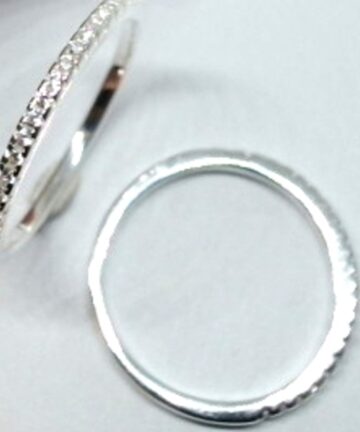 SR-1915 SILVER CZ STACK RING