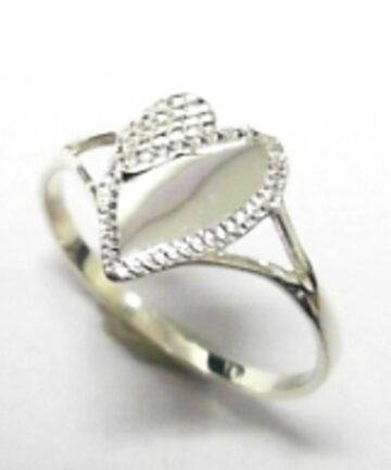 SR-1928 SILVER PATTERNED SIGNET RING