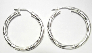 SE-1404 SILVER 3/25MM PATTERNED HOOP