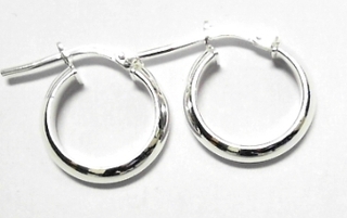 SE-1416 SILVER 2.7/10MM HINGED HOOP