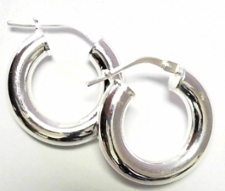 SE--877 SILVER 4/10MM TUBE HINGED HOOP
