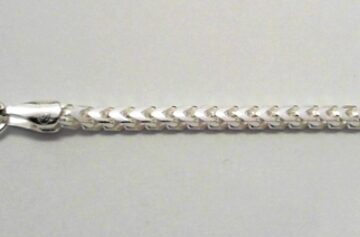S965-40 SILVER 2.5MM FRANCO CHAIN