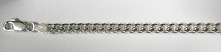 S057--55 SILVER G120 4.2MM ROUND CURB CHAIN