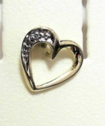 PN--433 SMALL 9CT HEART PENDANT